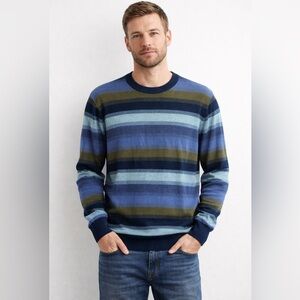 Paul Smith Men's Multicolor Striped Crewneck Sweater
